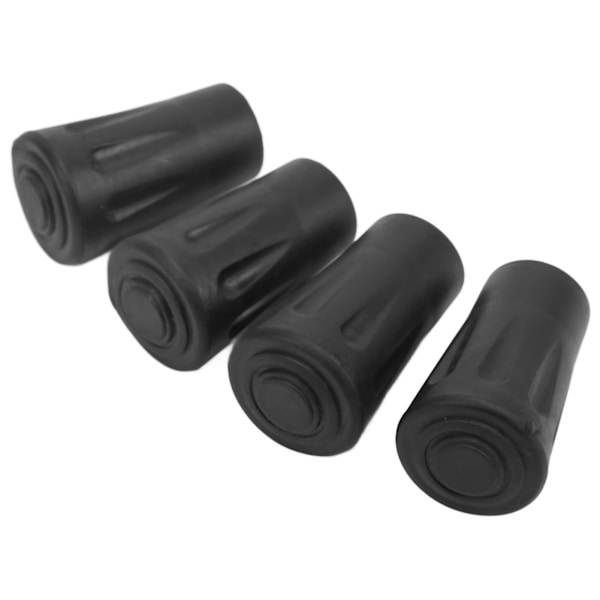 4 stk Vandrestavsspidser Gummibyte Spidsbeskyttelse til Vandrestave med 12 mm Huldiameter