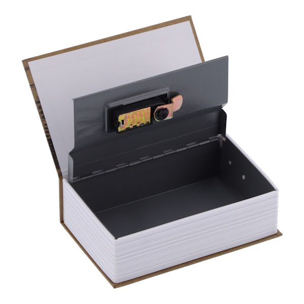 Mini Box Safe Box Simuleringsbok Formad Money Storage Box för förvaring Viktig sak