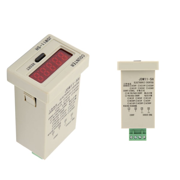 JDM11-5H 5-siffrig display elektronisk ackumuleringsräknare DC 12V