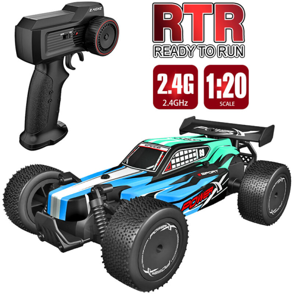 2,4 GHz RC-auto 1/20-maastoauto kilpa-auto RTR-kaukosäädinkuorma-auto, malli: K20-1
