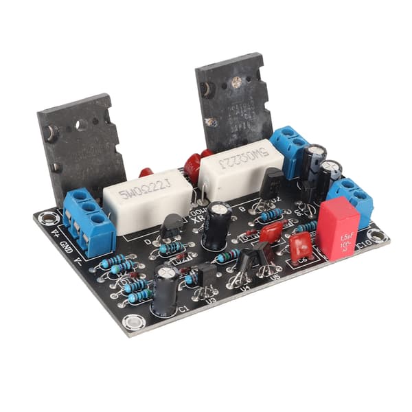 Förstärkarkort Mono Hög Effekt 2SC5200 2SA1943 Tyst 100W Amp Högtalar Skyddskretskort