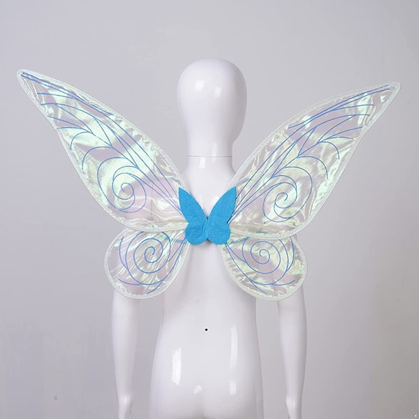 Lasten enkelsiivet joustavilla olkahihnoilla Fairy tytöille Halloween Cosplay-asu naamiaisiin