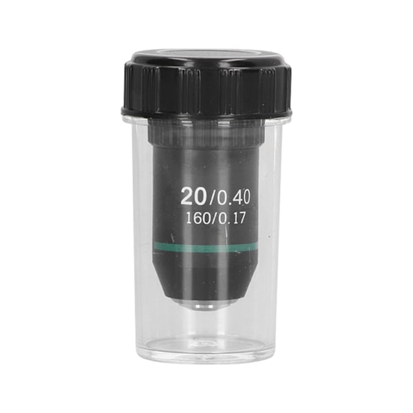 Achromatisk Objektiv Messing Forkromet 20X Mikroskop Objektiv Linse Grensesnitt 20,2 mm