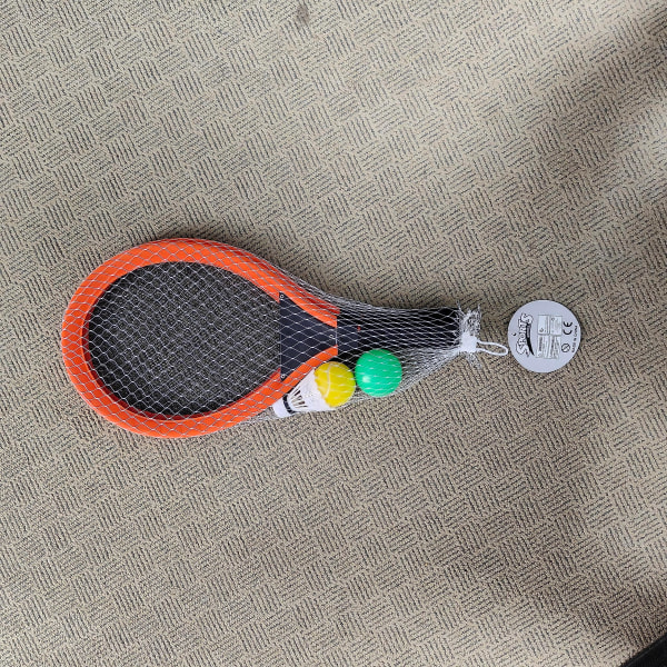Tennisracketer Badmintonsett for barn,mykt badminton med skyttelballer Strand utendørs sportsleker for småbarn