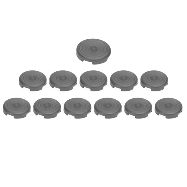 12 kpl arkadinappisuojuksia 20,2 mm ja 25,3 mm, mekaaniset painikkeensuojukset Kailhille, Cherrylle, Akolle, Gloriousille kytkimille, musta