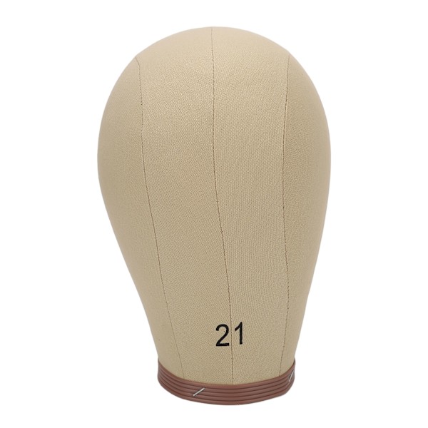 Canvas Block Hovedsæt med Stativ Nålbar til at lave Parykker Display Styling Mannequin 21in