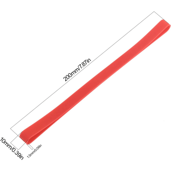 10 stk A5 silikongummibånd Silikagelstropper 200 mm Bokplanlegger Elastiske bånd Matboks