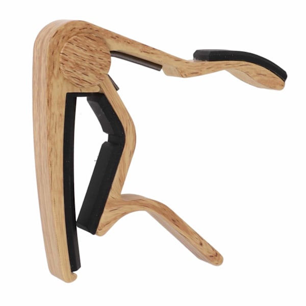 Capo Quick Release String Clamp-tilbehørssæt med 5 stk. guitarpicks til basbanjo Light Wood Color