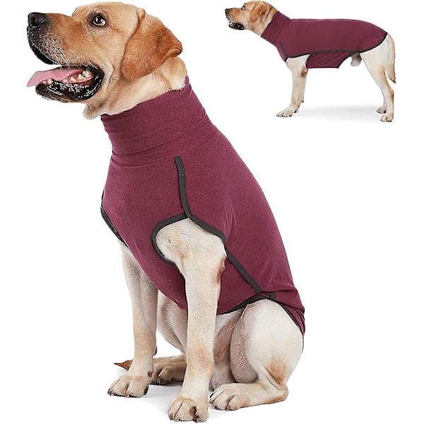 Fleece Dog Sweater for Large Dogs - Soft, Warm, Indoor & Outdoor Pet Apparel