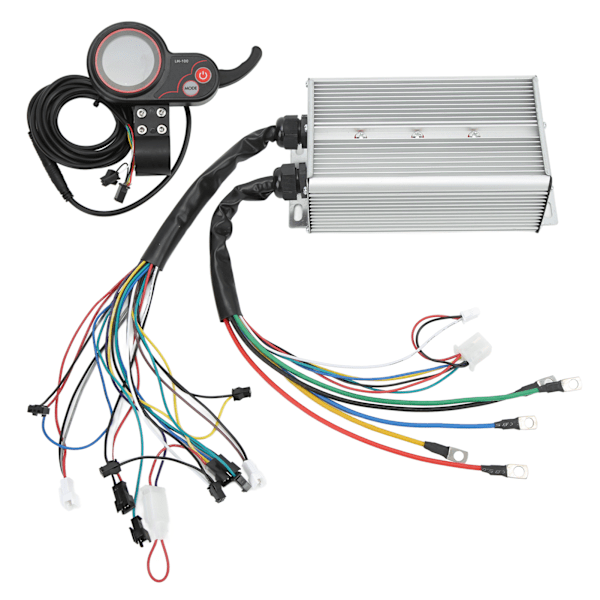 1500W 36V 48V sähköpyörän harjaton moottorin ohjain LCD-näyttö sähköpyörälle skootterille