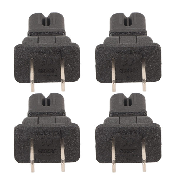 4 stk NEMA 1-15P til IEC320 C7 strømforsyning 1-15P til C7 strømadapter til bærbare højttalere Skærme Printere US-stik 125V