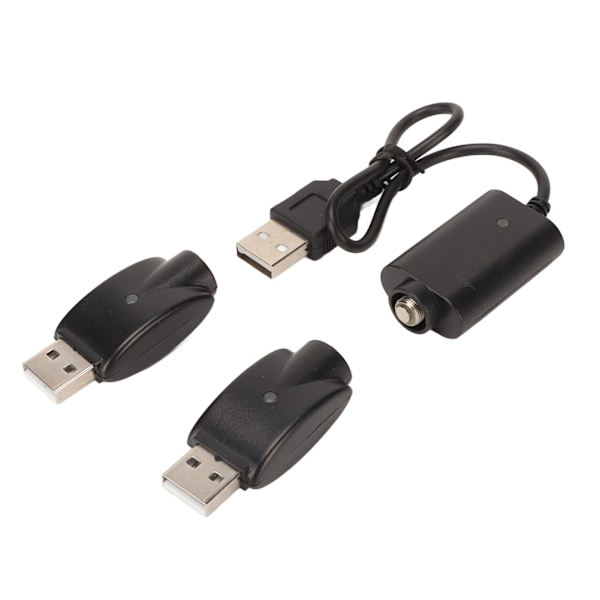 Smart USB-lader til USB-adapter med LED-indikator Intelligent overopladningsbeskyttelse Sort