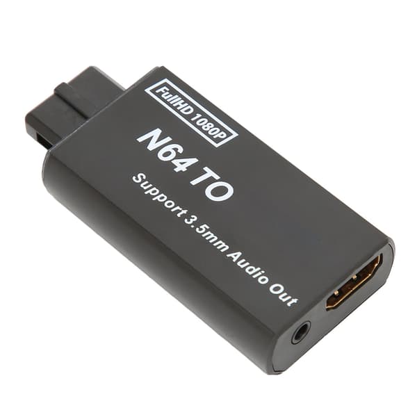 Kompatibel med N64 til HD Multimedia Interface Converter 1080p Understøtter PAL NTSC videospilsadapter med 3,5 mm interface