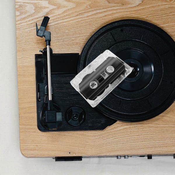 3pcs Audio Cassette Storage Box Empty Cassette Box Transparent Cassette Holder Plastic Cassette Tape Box