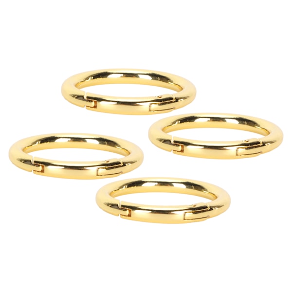20st vår O-ringar 1,61 tum Diameter 0,2 tum Tjock Stark Koppar Kompakta fjäderspännen för Nyckelring Halsband Smycken DIY Guld Färg