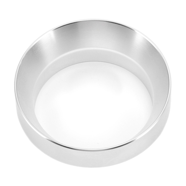 53 mm kahvin annostelusuppi Alumiiniseos Magneettinen kahvijauheen annostelurengas Anti-lentävä jauheen vastaanottorengas Hopea