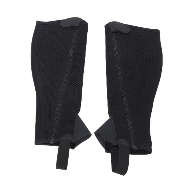 2st Halv Chap Svart Flexibel Mesh Ridning Halv Chap för Barn Hästridning SkyddCL
