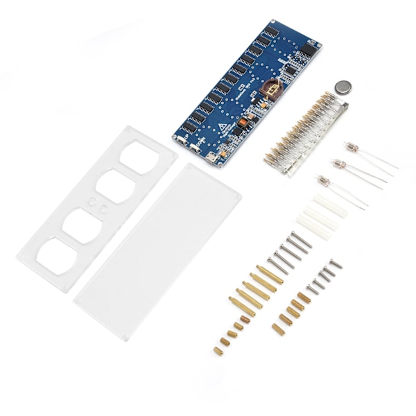 Digitalt Rør PCBA Elektronisk Ur Kit Nixie Rør Ur Kit med LED-kredsløb