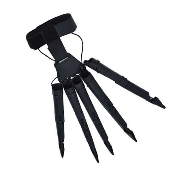Halloween ledade fingrar 3 dimensioner tryckta ledade fingerförlängningar för halloweenfest Cosplay Svart höger hand