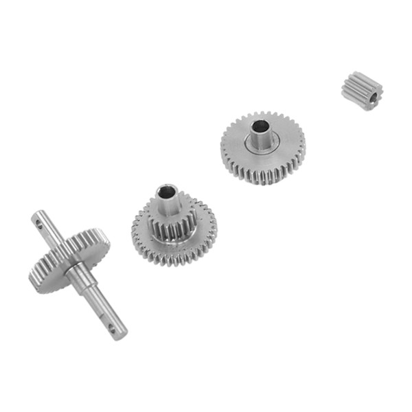 RC Crawler Gear Set Rustfritt stål Enkel installasjon Lett Presis RC Transmisjonsgir for Traxxas TRX4M 1/18 Crawler 9.7:1