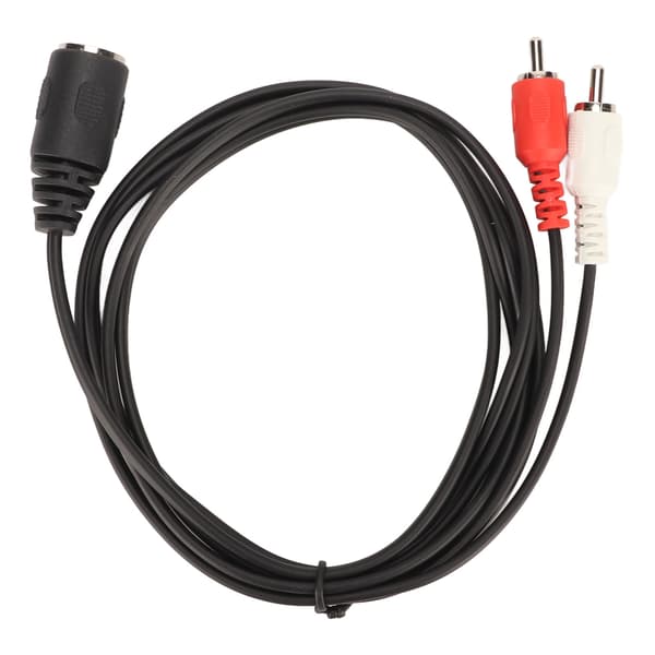 5 Pin DIN Hun til 2 RCA Han Kabel Stærkt Greb Lydadapterkabel til CD-afspiller VCR DVD 1,5 m