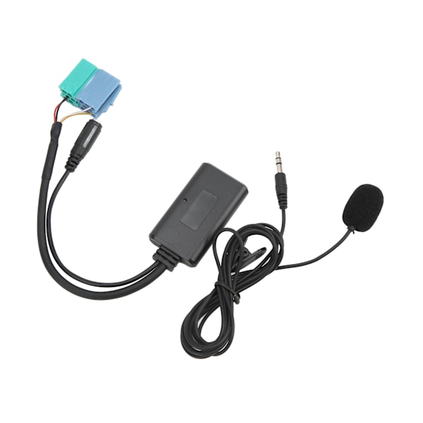 Bil Trådløs Lyd AUX Inngang Adapter Wire Bluetooth 5.0 med Mikrofonutbytte for Becker