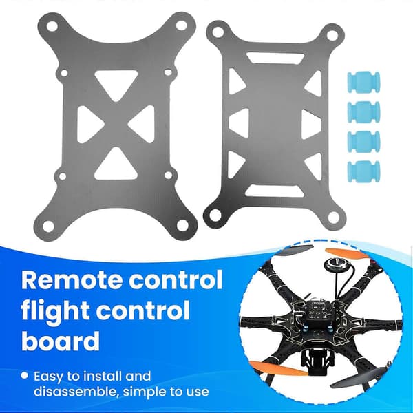 Glasfiberplatta med vibrationsdämpningsplatta för RC Pixhawk PX4 APM-flyg