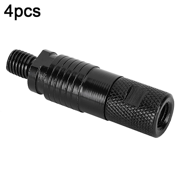 4 stk. New Fashion Metal fiskestang Pod Connectors Quick Release Bidmelderadaptere Sort