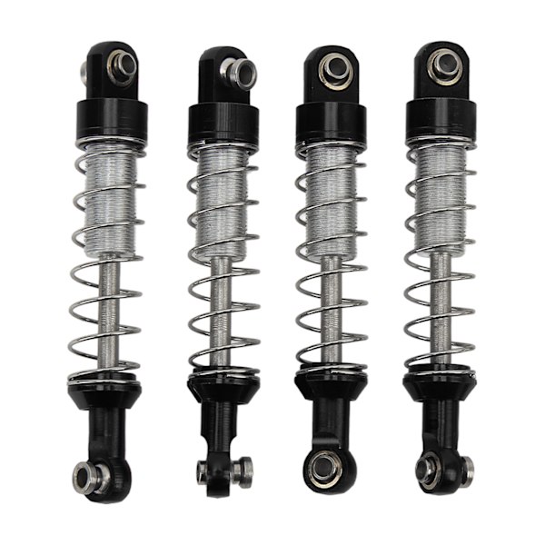 2 kpl alumiiniseosiskia iskunvaimentimia 60mm RC-auton muokkausosat WPL C14 C24 MN D90 99S malleille Musta