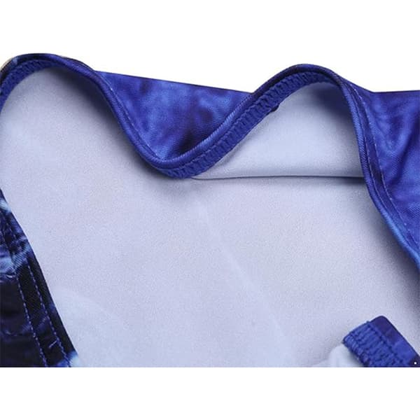 Menns sexy morsomme 3D-ulvetrykte truser blå blue M