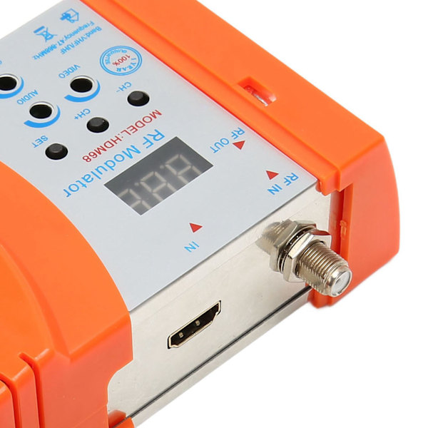 HD Multimedia Interface RF Modulator Professionel Support PAL NTSC Formater Digital Modulator til Hjemme-TV 90‑240V EU Stik