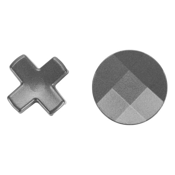 Handkontroll D-kuddar, byte av riktningsknapp metall facetterad standard D-pad för Xbox One Elite Series 2 Silver
