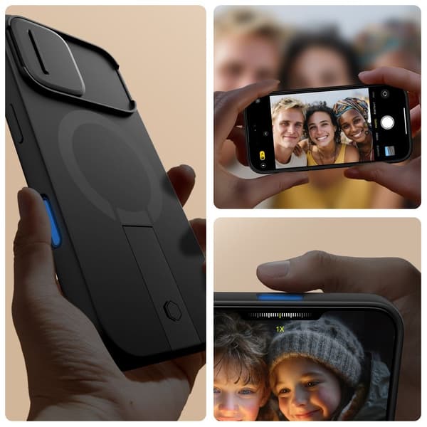 Tech-Protect Kompatibel med iPhone 17 Cover MagSafe Kevlar Aura Sort 100