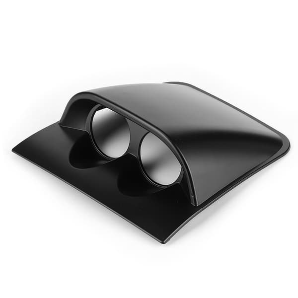 2 tommer Dash Gauge Pod Dobbelt Hul Bil Måler Montering Holder Beslag Universal Bil Tilbehør Sort
