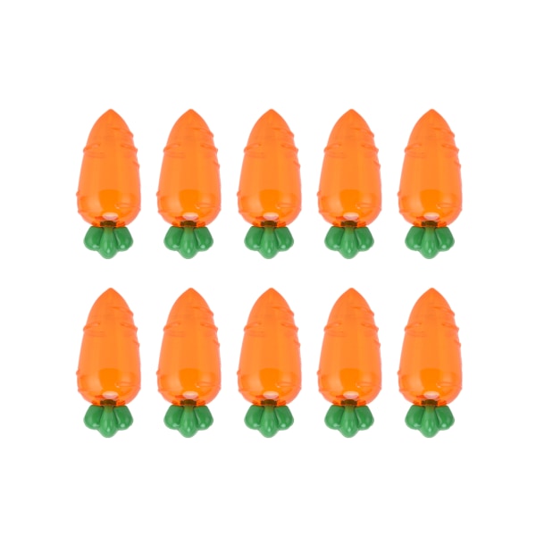 10 st Morotsformad godislåda Plastgodislåda Behållare för bröllopsfestpresentTransparent Orange