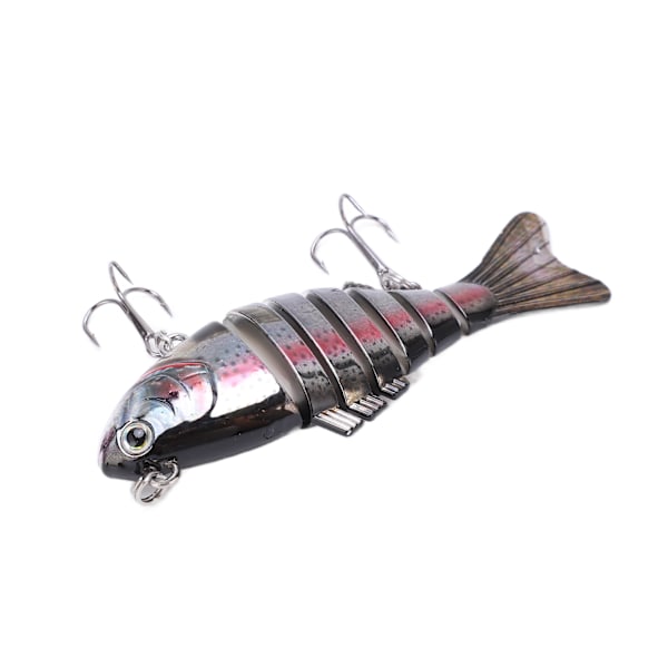 Lure Multi Jointed Swimbait - Moniosa, useita osia, kova uistin 2 koukulla ahvenelle, taimenelle, makealle ja suolavedelle 1#