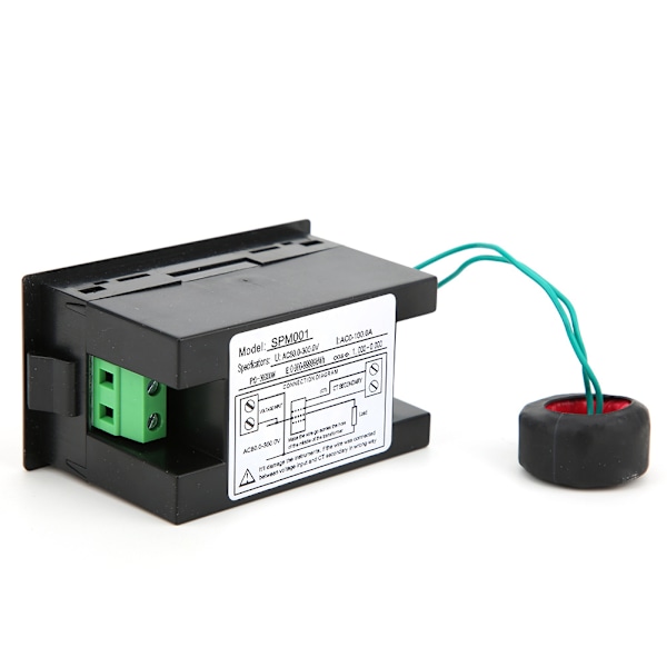 Digital AC-mätare LED-display Multifunktionell voltmätare StrömenergimätningsmonitorAC220V