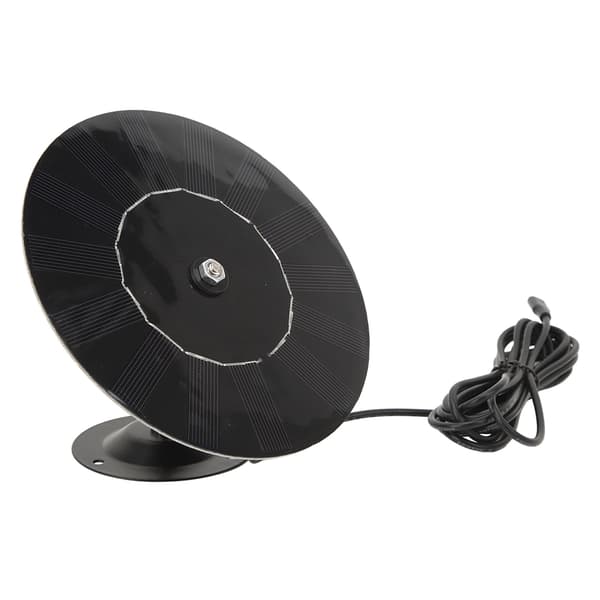 RV solpanel Mono højeffektiv solcelleopladerpanel med beslag 3 meter ladekabel til RV udendørs kameraovervågning 4W rundt