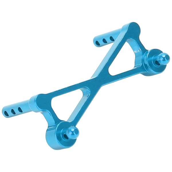 RC aluminiumslegering front bilskalstolpe Kompatibel med Axial SCX24 C10 1/24 RC simuleringsmodelbiler Blå