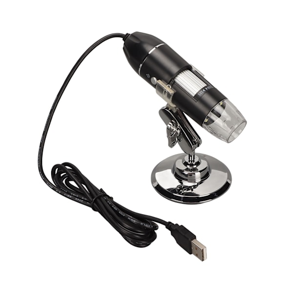 Digitalt mikroskop 1600X HD-oppløsning 8 LED-lys USB Type C 2 i 1 elektronisk digitalt mikroskop