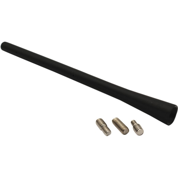 Universal gummiantenne bilvaskantenne intern kobberspole og tråd i rustfritt stål Universal Fit 7 tommer, modell: svart