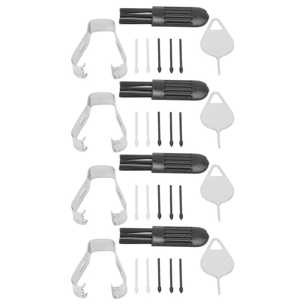 4 sæt til Samsung Stylus Pen Tips Udskiftningssæt Sort Grå Spids Udskiftning til Samsung Galaxy Tab S8 til Tab S8 Plus