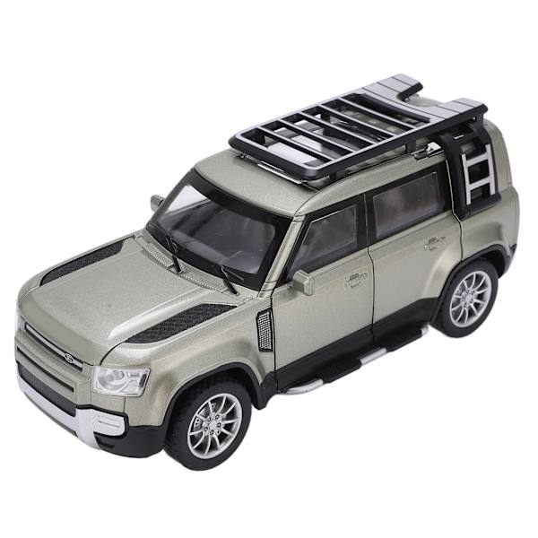1:24 Maastoauto Alloy -malli Metalli Vetoauto Leikkiauto Äänellä ja Valolla Lapsille Poikien Lahjaksi Vihreä