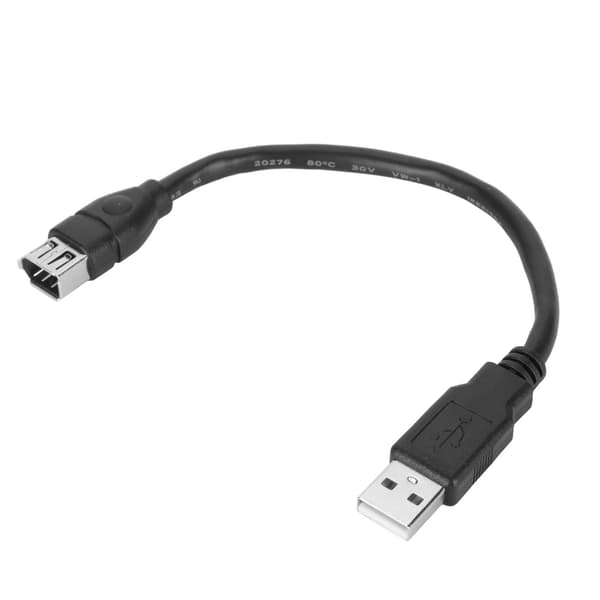 Firewire 1394 6-pin hunn til USB 2.0 AM Adapterkabel Plug and Play Fleksibel Firewire digitalkamerakabel