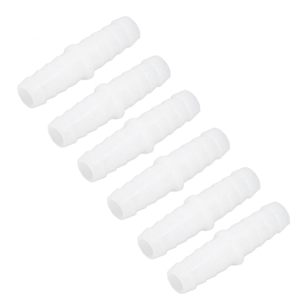 10 st Plastslang Hulling Fitting Rak Lika hullingar Skarvar Mender Joint Union Adapter 9-9mm