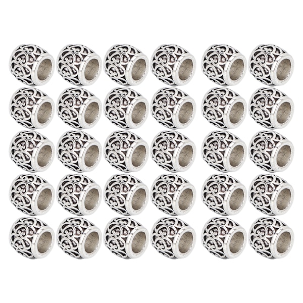 30 stk Fashionable Skæg Hårperler Vintage Hårvævning Perler DIY Smykker Armbånd Perler
