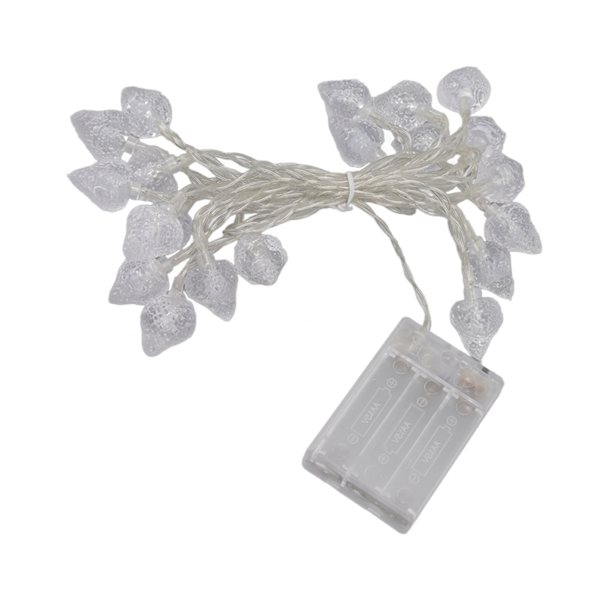 20 LED-lys julebelysning utendørs Strawberry Fairy String Lights Batteridrevet Festival Dekor lyslenke for hjemmet