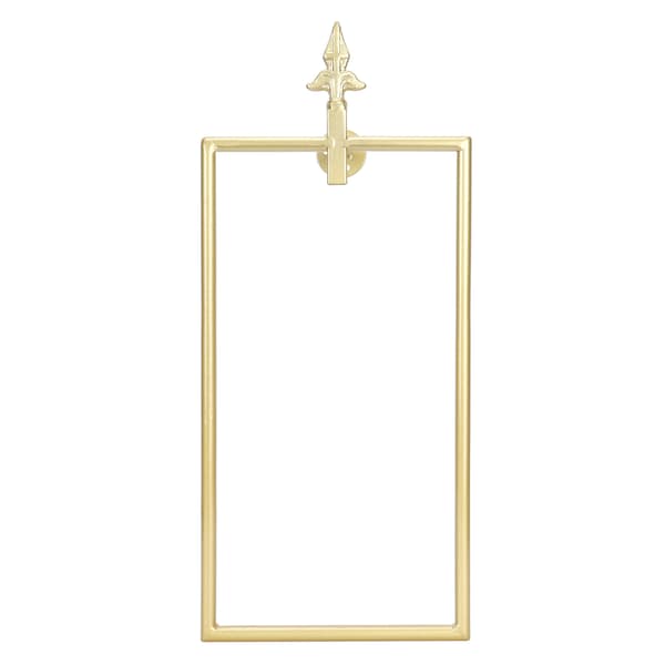 Handdukshängare Nordic Style Väggmonterade rektangulära handdukar Kompatibel medvaringsring Badrumstillbehör Guld
