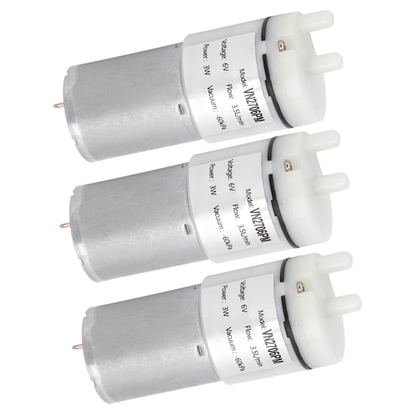 3st mikro vattenpump mini dränkbar motor akvarium lufttillbehör DC6V VN2706PM