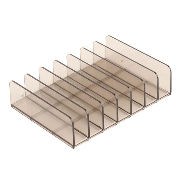 Øjenskyggepalet Organizer 7 Sektioner Transparent Makeup Holder til Badeværelsesbordplader og Toiletskab